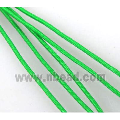 elastic fabric wire, binding thread, green