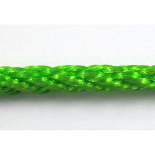 Twist Cotton Rattail Jewelry bindings wire, green