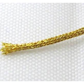 metallic cotton cord, jewelry wire, gold