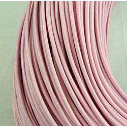 Pink Leather Rope For Jewelry Binding