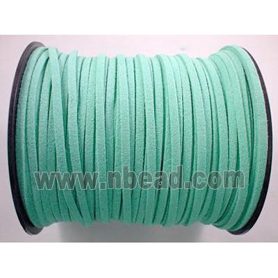 Synthetic Suede Cord, aqua