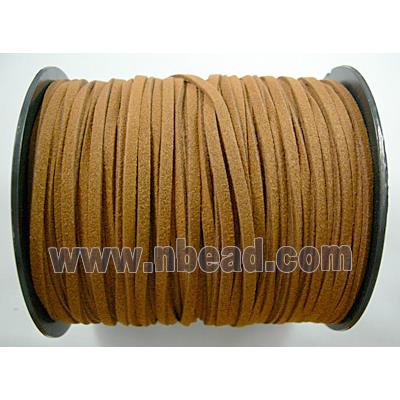 Synthetic Suede Cord, Coffee, Korea