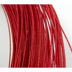 waxed wire, round, grade a, red