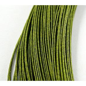 waxed wire, round, grade a, green