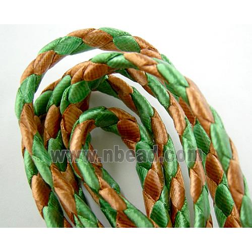 Flat Weave Waxed Cord, Braided, grade-A