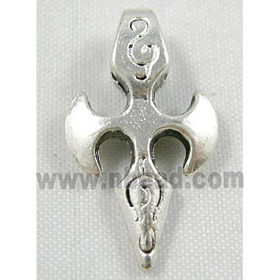 Tibetan Silver Latin Cross Non-Nickel