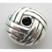 Tibetan Silver spacer bead, lead free and nickel free