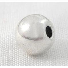 round Tibetan Silver Beads, Non-Nickel, zinc alloy