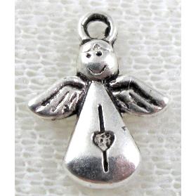 Tibetan Silver praying angel Charms Non-Nickel