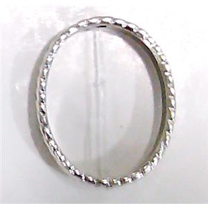 Tibetan Silver ring beads, Lead free and nickel Free, 19x24mm