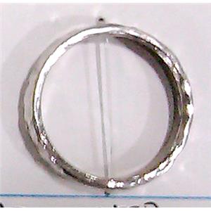 Tibetan Silver ring beads, Lead free and nickel Free, 22mm dia