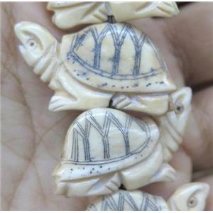 antique cattle bone tortoise beads, approx 20-35mm