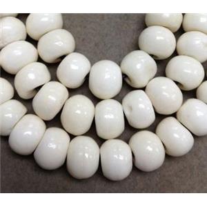 Cattle Bone Beads, approx 10mm dia, 40pcs per st