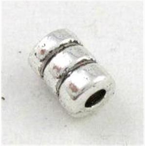 tibetan silver tube beads, Non-Nickel, approx 4x6mm