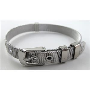 steel bracelet, 8mm wide, 21cm length