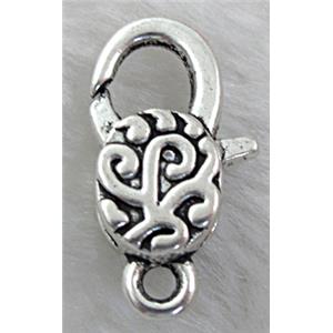 Parrot alloy Lobster Clasp, 17x30mm