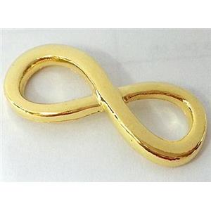 bracelet bar, alloy connector, gold, 13x33mm