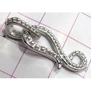 Copper toggle clasps, 10x30mm, color code: E golden