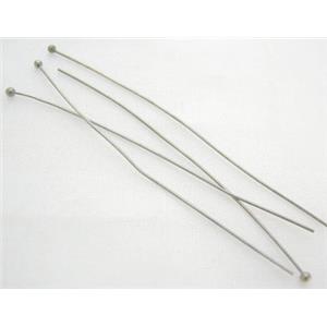 round HeadPins, copper, black, 0.6x40mm, head: 2mm