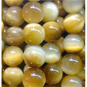 golden Tiger eye beads, AA Grade, round, 6mm dia, 66pcs per st