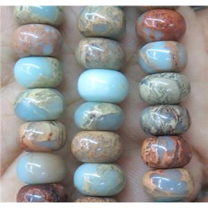 snakeskin jasper beads, rondelle, approx 3x4mm