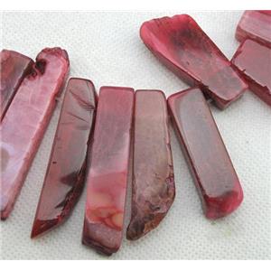 Natural rock agate bead, freeform, pink, 12-60mm