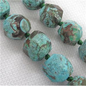 blue ocean jasper beads ball, faceted round, approx 16-18mm