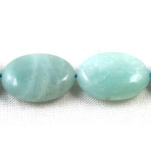 Amazonite Beads, oval, 10x14mm, approx 28pcs per st