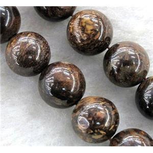 round Bronzite Beads, approx 8mm dia, 48pcs per st