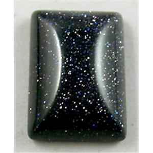 Blue SandStone Cabochon, flat-back Rectangle, 10x14mm