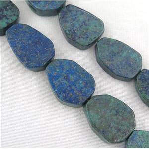 Azurite beads, freeform, approx 20-30mm