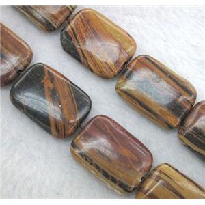 brown Opal Stone bead, rectangle, approx 12x16mm, 15.5 inches