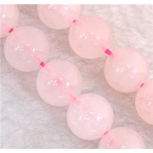 round rose quartz beads, approx 8mm dia, 15.5 inches