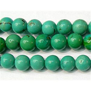 Round Natural Turquoise Beads, 5mm dia, 16 inch length, 86pcs per st