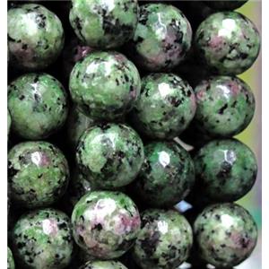 Ruby Zoisite bead, faceted round, approx 8mm dia, 48pcs per st