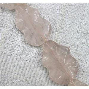 rose quartz bead, cucurbit, approx 25x40mm, 10pcs per st