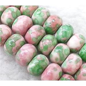 Rain colored stone bead, stability, 6x10mm, approx 66pcs per st