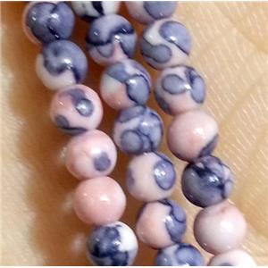 colorful Rainforest Stone beads, round, stability, approx 3mm dia, 15.5 inches