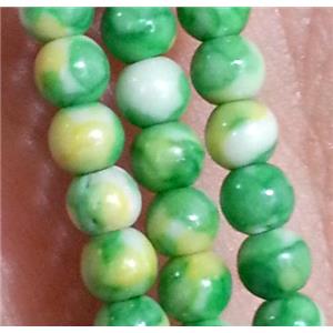 green Rainforest Jasper beads, round, stability, approx 3mm dia, 15.5 inches