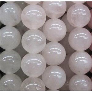 rose quartz bead, round, 10mm dia, approx 38pcs per st