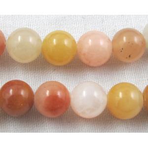 New Jade Beads, Round, 6mm dia, approx 67pcs per st.