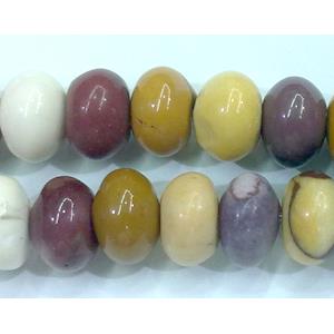 Mookaite jasper Bead, rondelle, 6x10mm, 66pcs per st