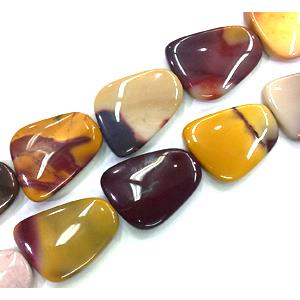 Mookaite jasper Beads, freeform, 18x25mm,16pcs per st