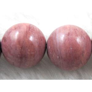 barzil Rhodonite Beads, round gemstone, 14mm dia, 28pcs per st