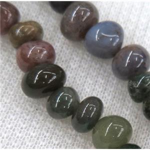 Indian agate chips bead, freeform, approx 6-10mm, 15.5 inches