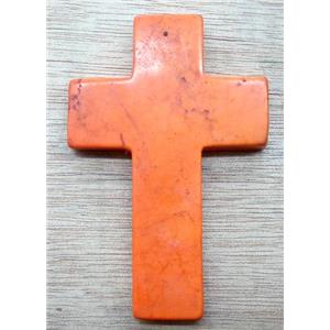 Cross Turquoise Pendant, stability, 40x60mm