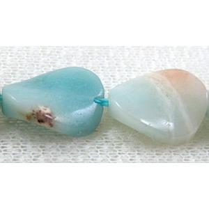 Natural Twist Leaf Gemstone bead, 13x18mm, 22pcs per st