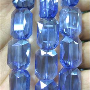 chinese crystal glass bead, faceted, approx 13x18mm, 18pcs per st