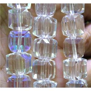 chinese crystal glass bead, faceted, approx 10x10mm, 40pcs per st