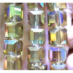 chinese crystal glass bead, faceted, approx 10x10mm, 40pcs per st